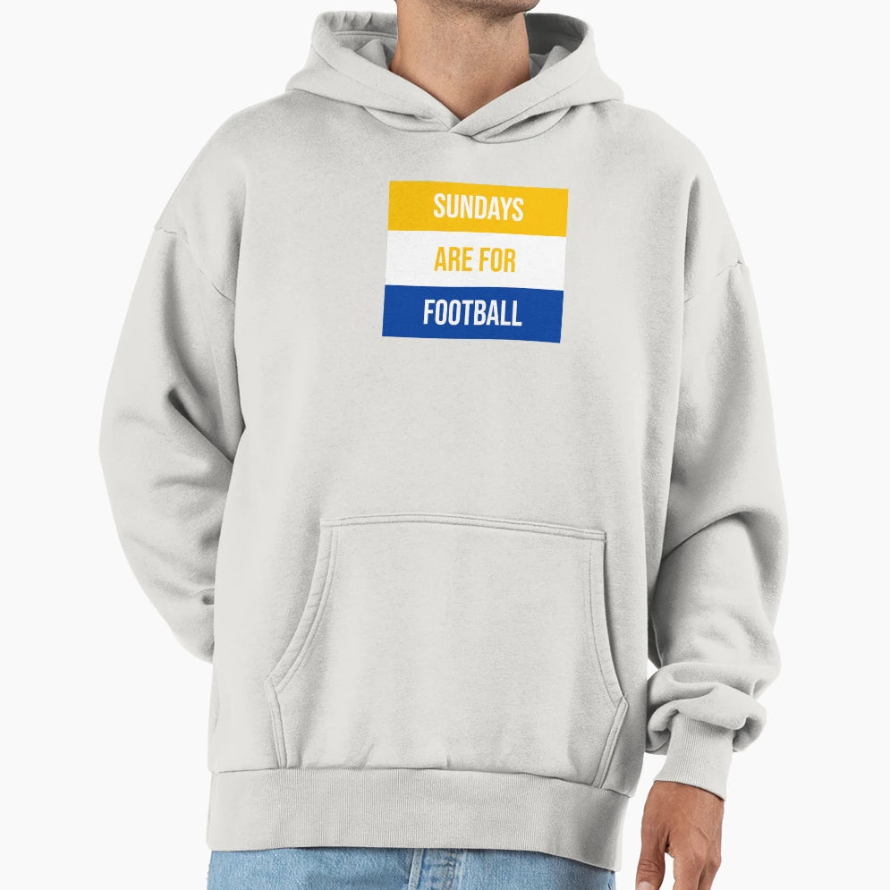 Sundays Are Football Hoodie - Graphic Print Men Women - T-Shirt, Sweatshirt, Hoodie
