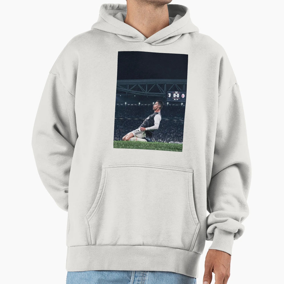 Wallpaper Cristiano Celebration Hoodie - Aesthetic Graphic Men Women - T-Shirt, Sweatshirt, Hoodie