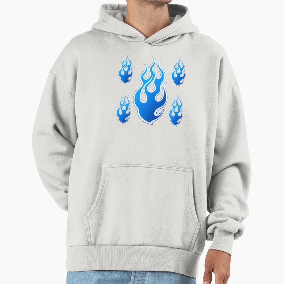 Blue Flame Hoodie - Novelty Apparel for Adults - T-Shirt, Sweatshirt, Hoodie