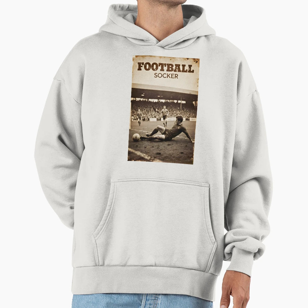Football Soccer Action Shot Hoodie - Graphic Print Men Women - T-Shirt, Sweatshirt, Hoodie