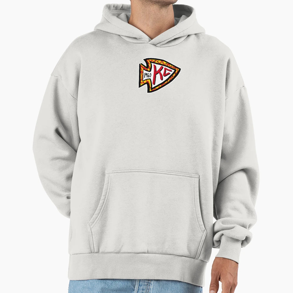 Arrowhead From Kc Hoodie - Minimalist Print for Adults - T-Shirt, Sweatshirt, Hoodie