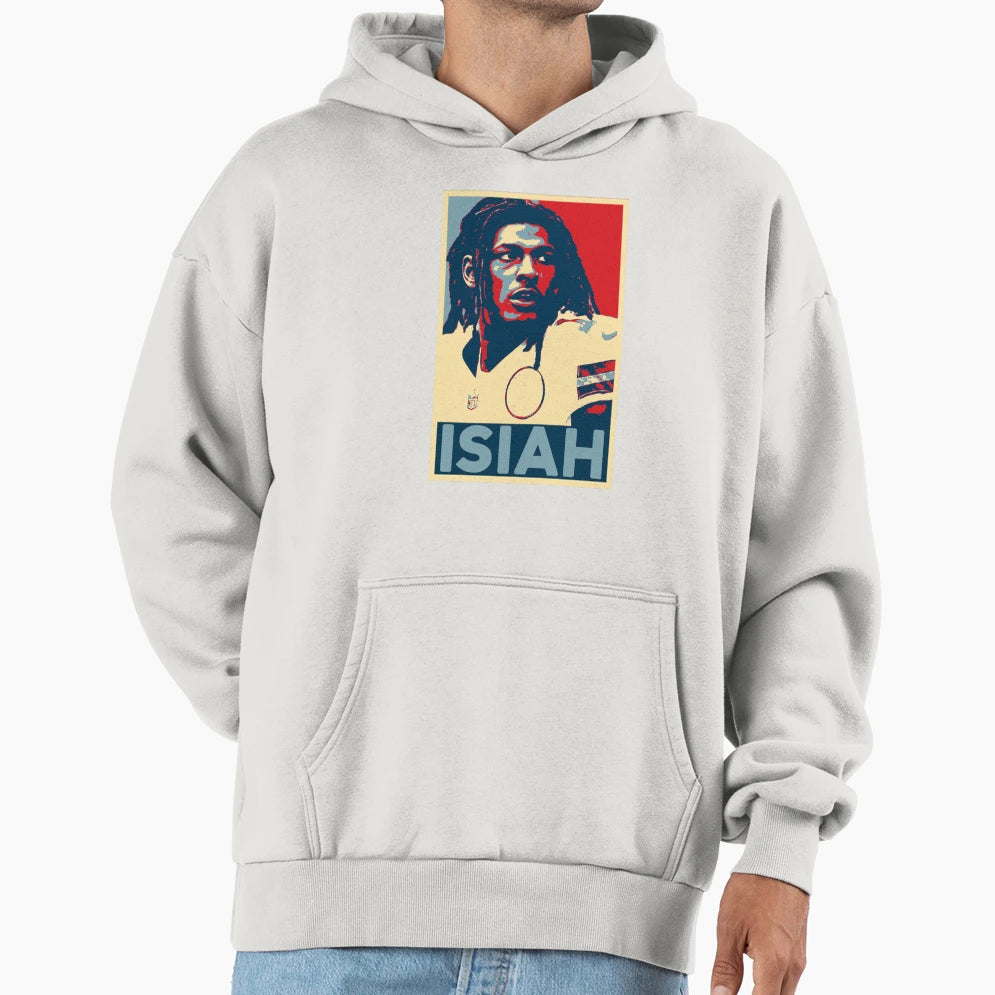Isiah Pacheco Hoodie - Unique Graphic for Adults - T-Shirt, Sweatshirt, Hoodie