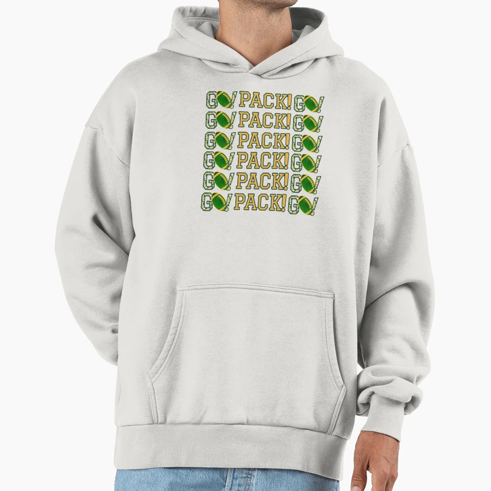 Go Pack Go Floral Hoodie - Streetwear Style for Adults - T-Shirt, Sweatshirt, Hoodie
