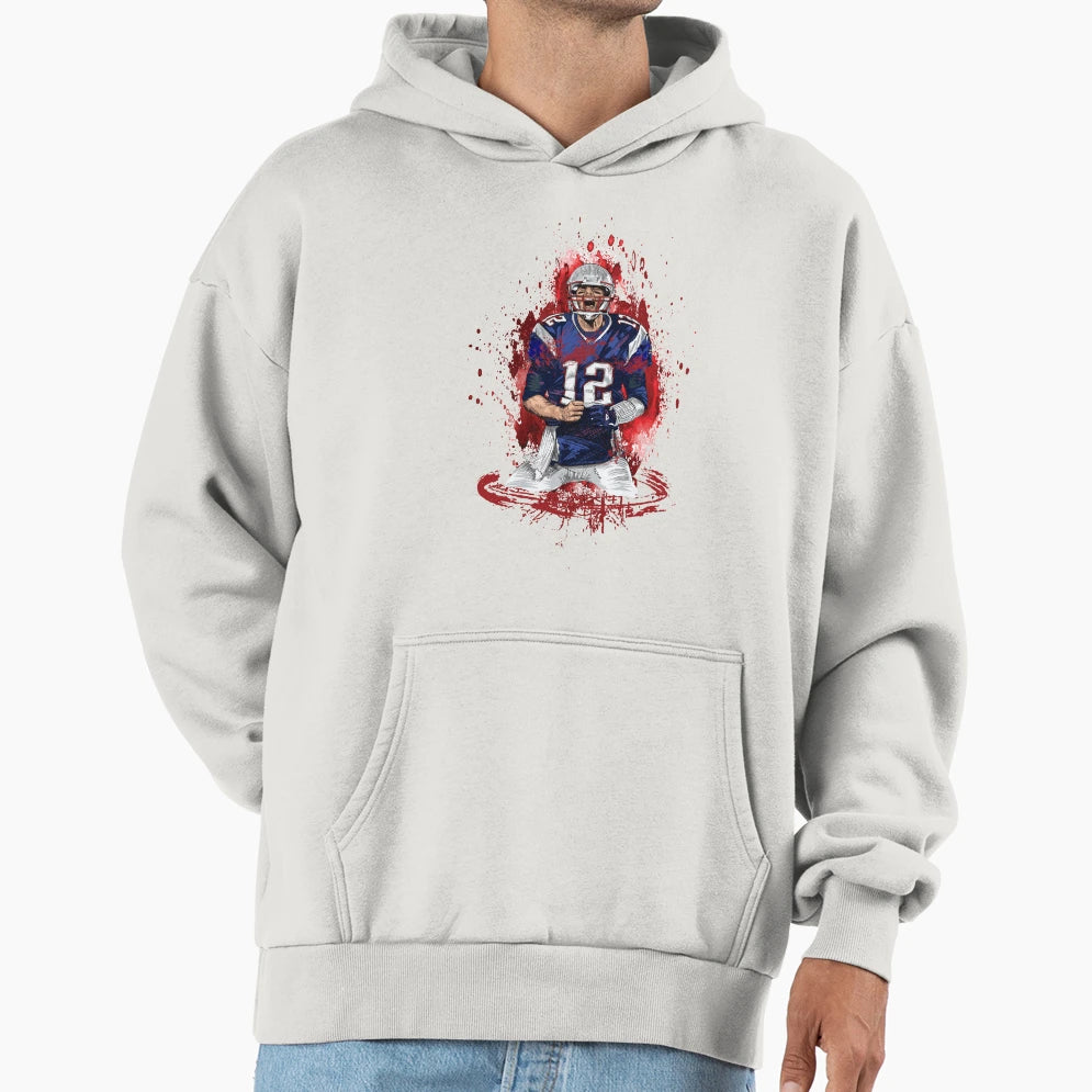 American Football Player Hoodie - Fun Novelty Design Men Women - T-Shirt, Sweatshirt, Hoodie