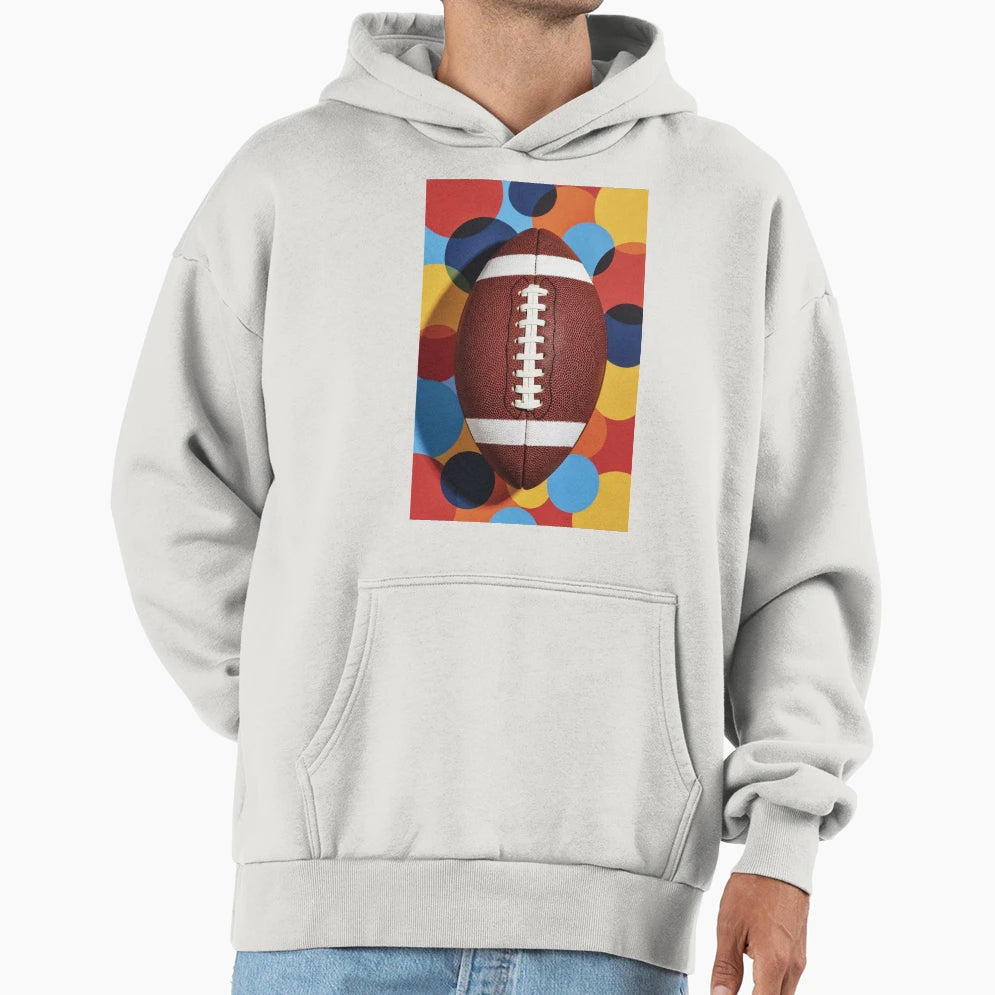 Football Artistry Hoodie - Aesthetic Graphic for Adults - T-Shirt, Sweatshirt, Hoodie
