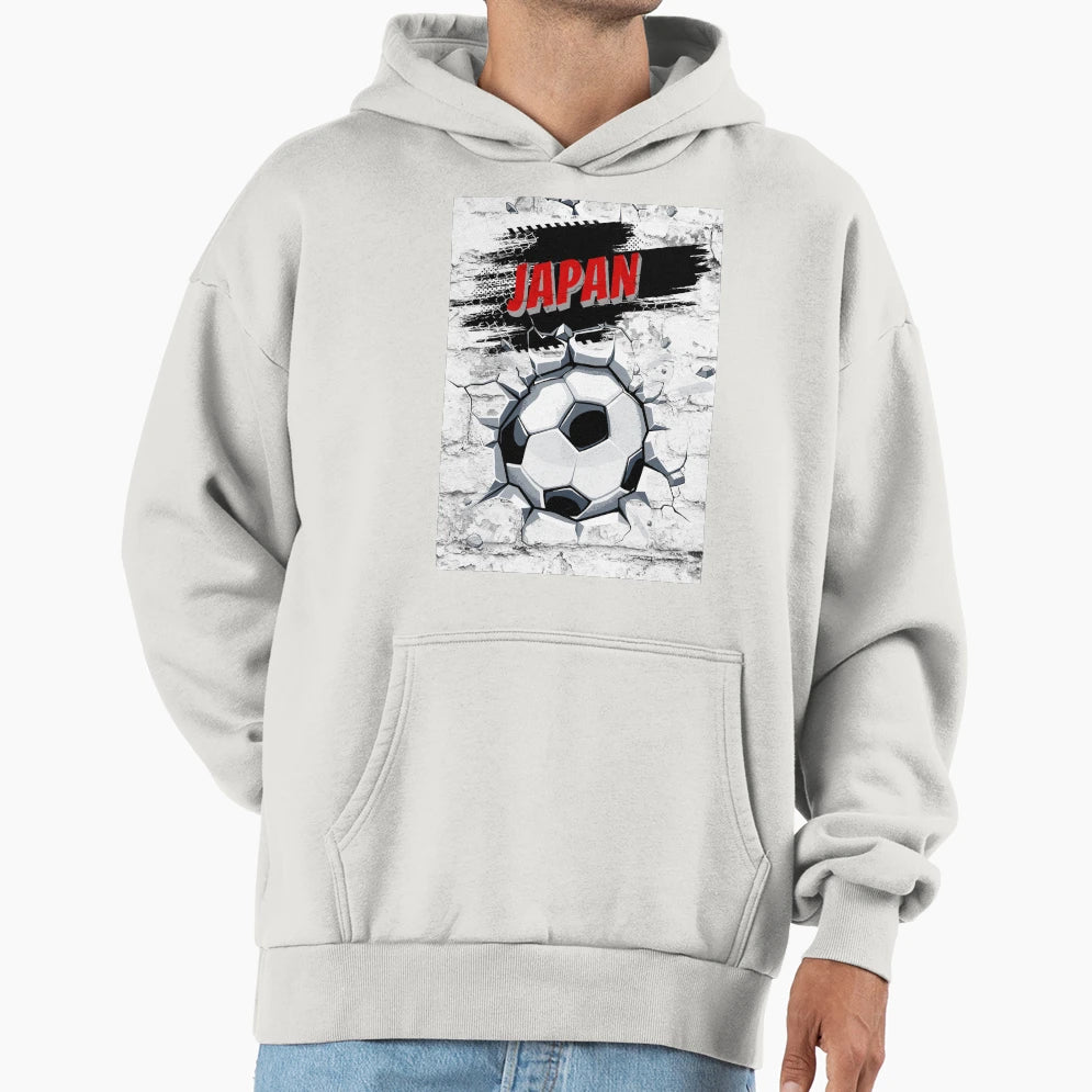 Japanese Football Japan Fan Article Hoodie - Casual Everyday Wear Unisex - T-Shirt, Sweatshirt, Hoodie