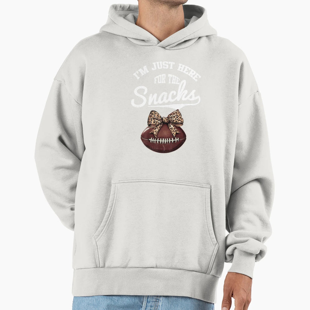 Im Just Here Snacks Leopard Bow T-Shirt - Streetwear Style Men Women - T-Shirt, Sweatshirt, Hoodie