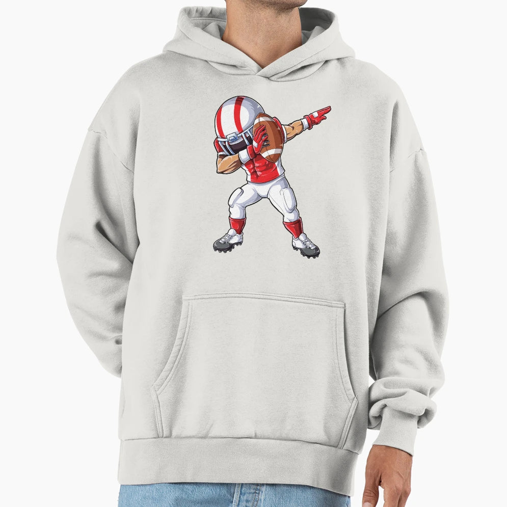 Dabbing Football Player Sports Lover Gift T-Shirt - Graphic Print Men Women - T-Shirt, Sweatshirt, Hoodie