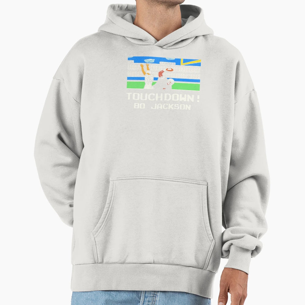 Tecmo Bo Touchdown Hoodie - Novelty Apparel for Adults - T-Shirt, Sweatshirt, Hoodie