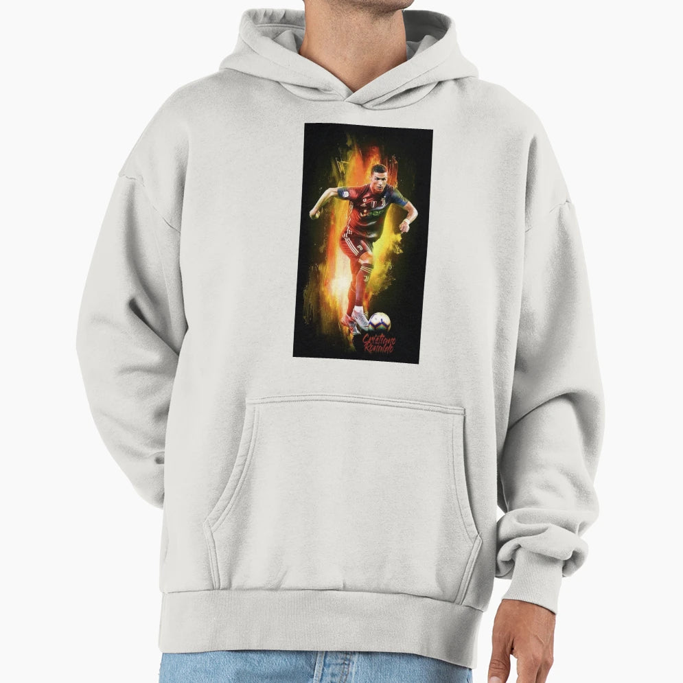 Ronaldo Wallpaper Hoodie - Minimalist Print Men Women - T-Shirt, Sweatshirt, Hoodie