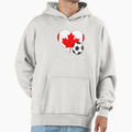 Canada Soccer Heart Hoodie - Minimalist Print for Adults - T-Shirt, Sweatshirt, Hoodie