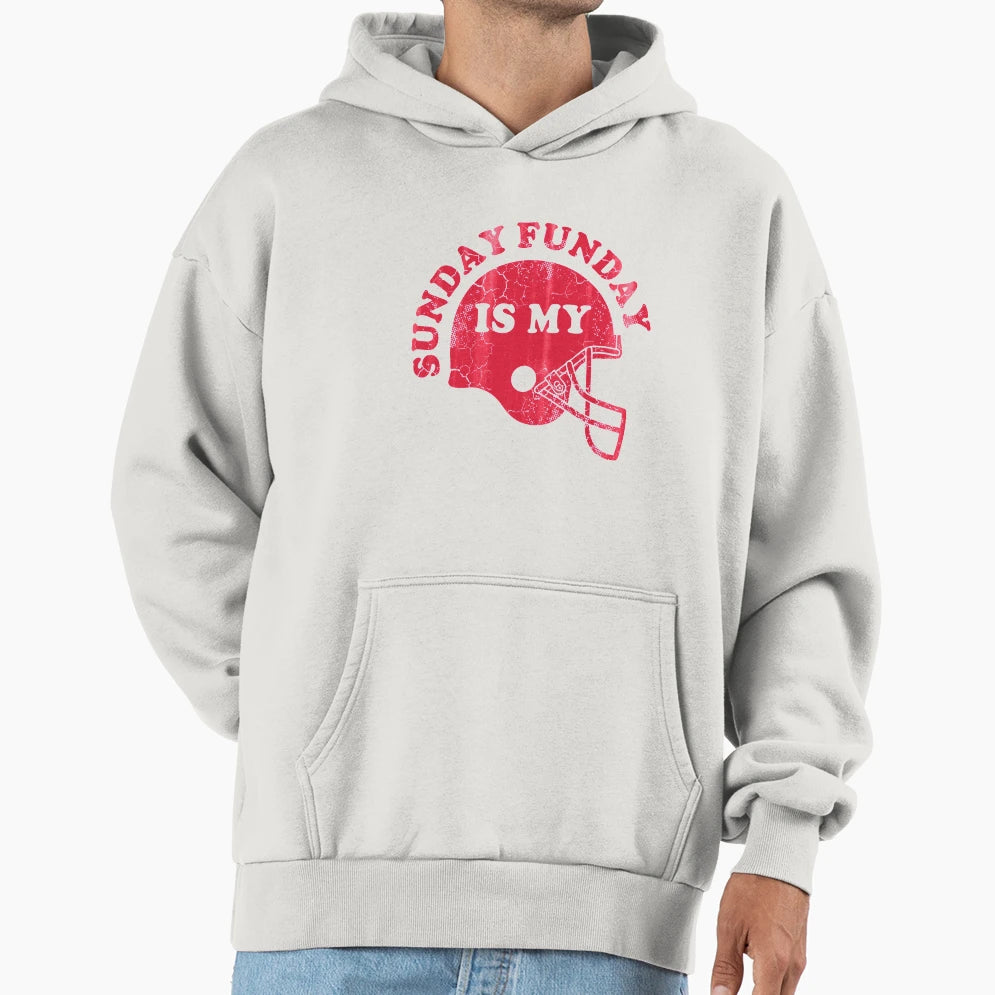 Sunday Is My Funday Football Hoodie - Unique Graphic Unisex - T-Shirt, Sweatshirt, Hoodie
