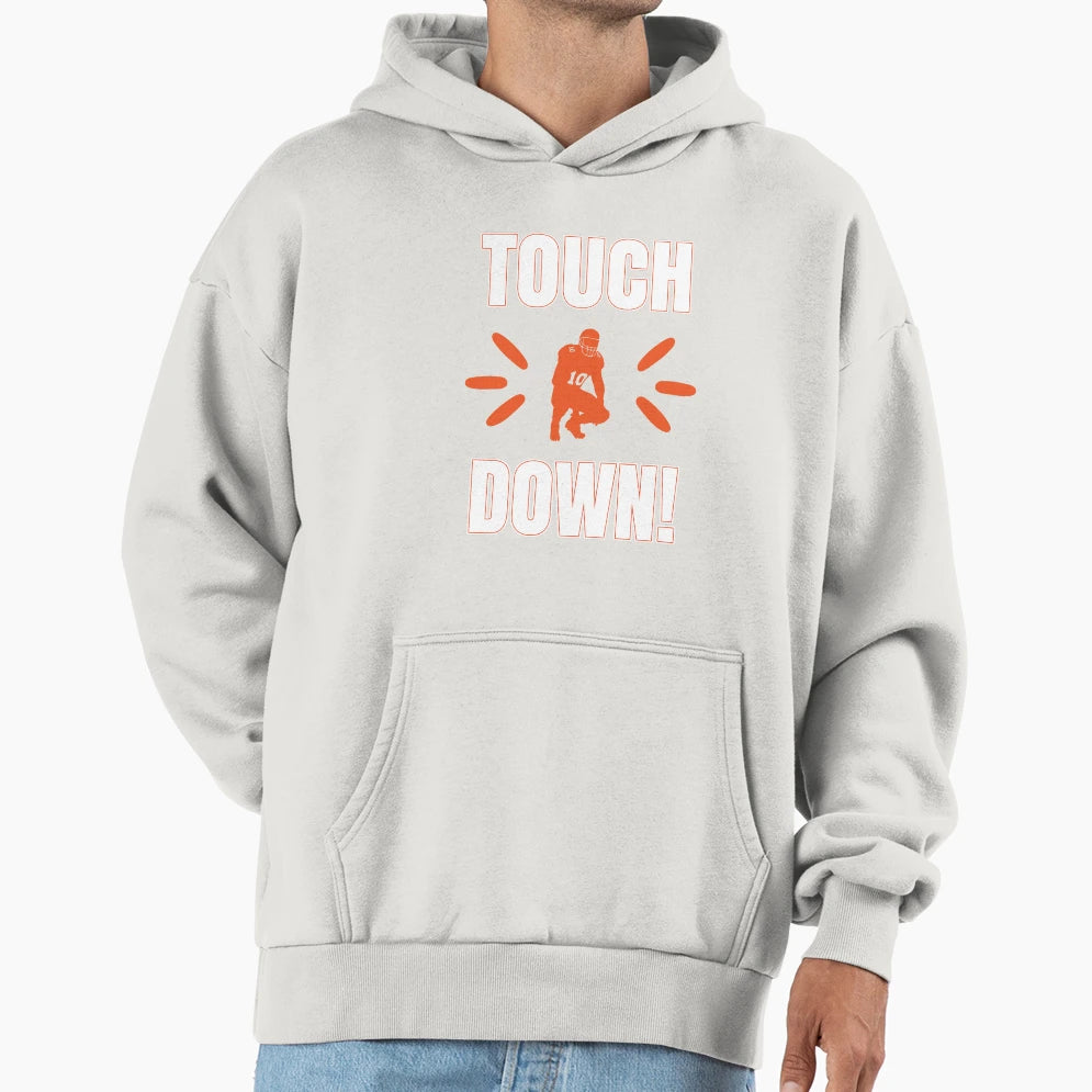 American Football Touchdown Hoodie - Graphic Print for Adults - T-Shirt, Sweatshirt, Hoodie