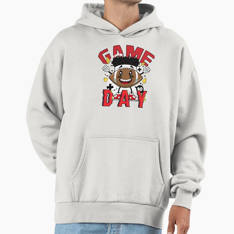 Red Gold Touchdown Mascot Hoodie - Streetwear Style Men Women - T-Shirt, Sweatshirt, Hoodie