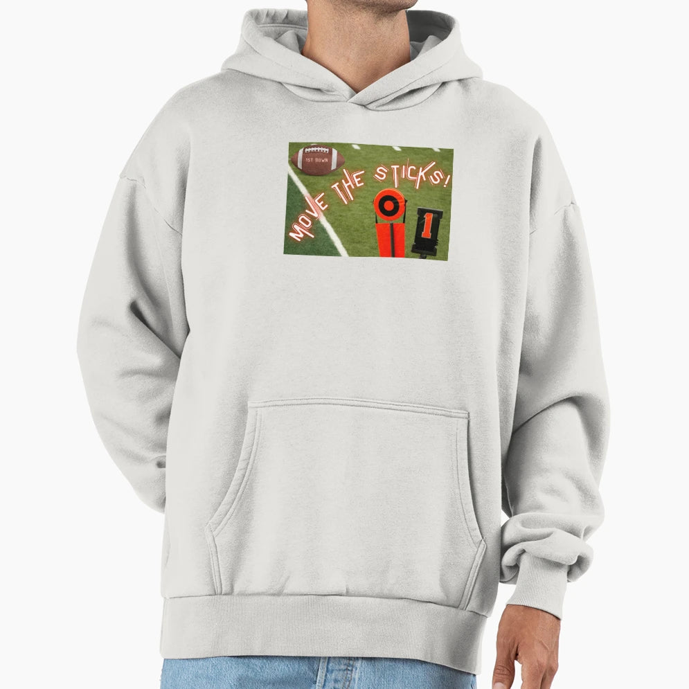 Move Sticks Hoodie - Minimalist Print Men Women - T-Shirt, Sweatshirt, Hoodie