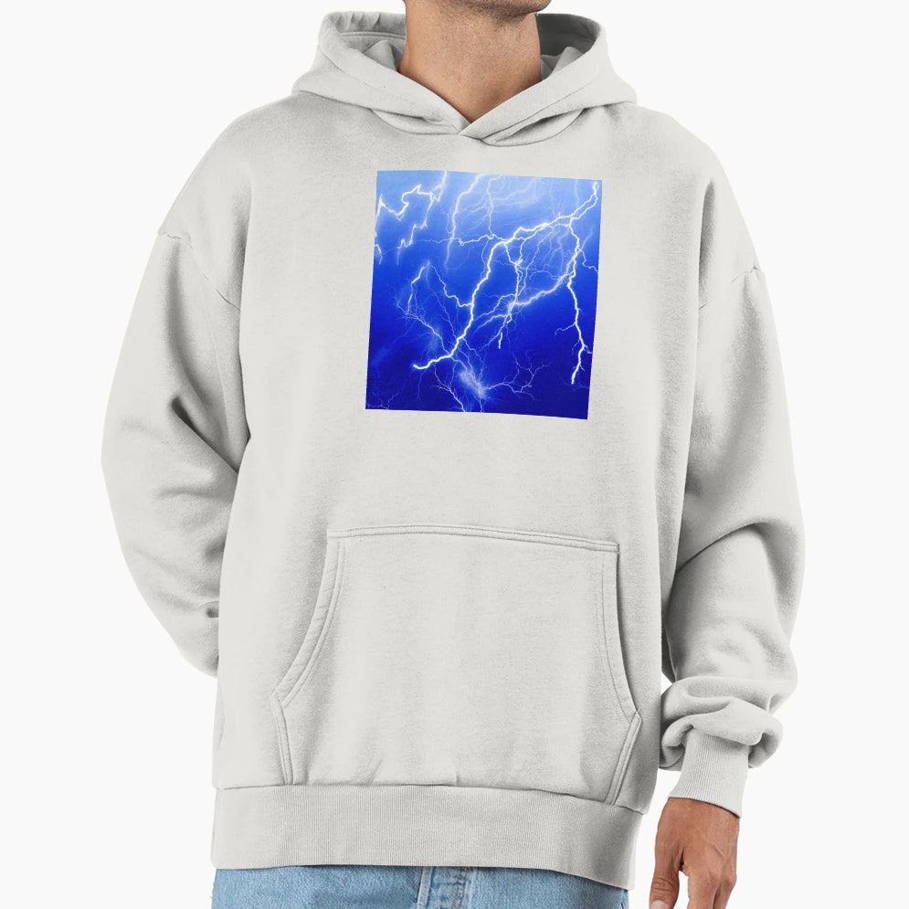 Lighting Storm Pattern Hoodie - Minimalist Print Unisex - T-Shirt, Sweatshirt, Hoodie