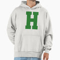 Alphabet Green H Sports Letter H Hoodie - Fun Novelty Design for Adults - T-Shirt, Sweatshirt, Hoodie