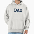 Bold Dad Typography Footprints Vector Hoodie - Minimalist Print Men Women - T-Shirt, Sweatshirt, Hoodie