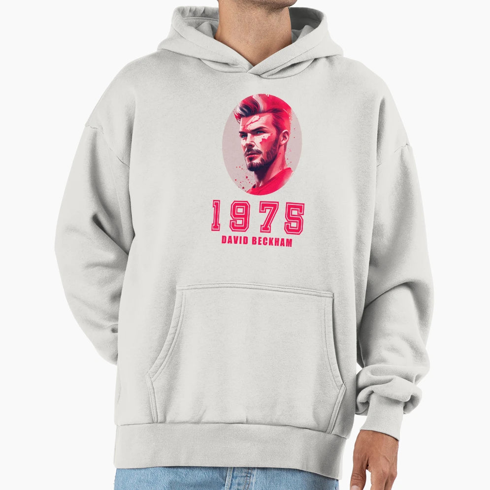 David Beckham 1975 Hoodie - Graphic Print Men Women - T-Shirt, Sweatshirt, Hoodie