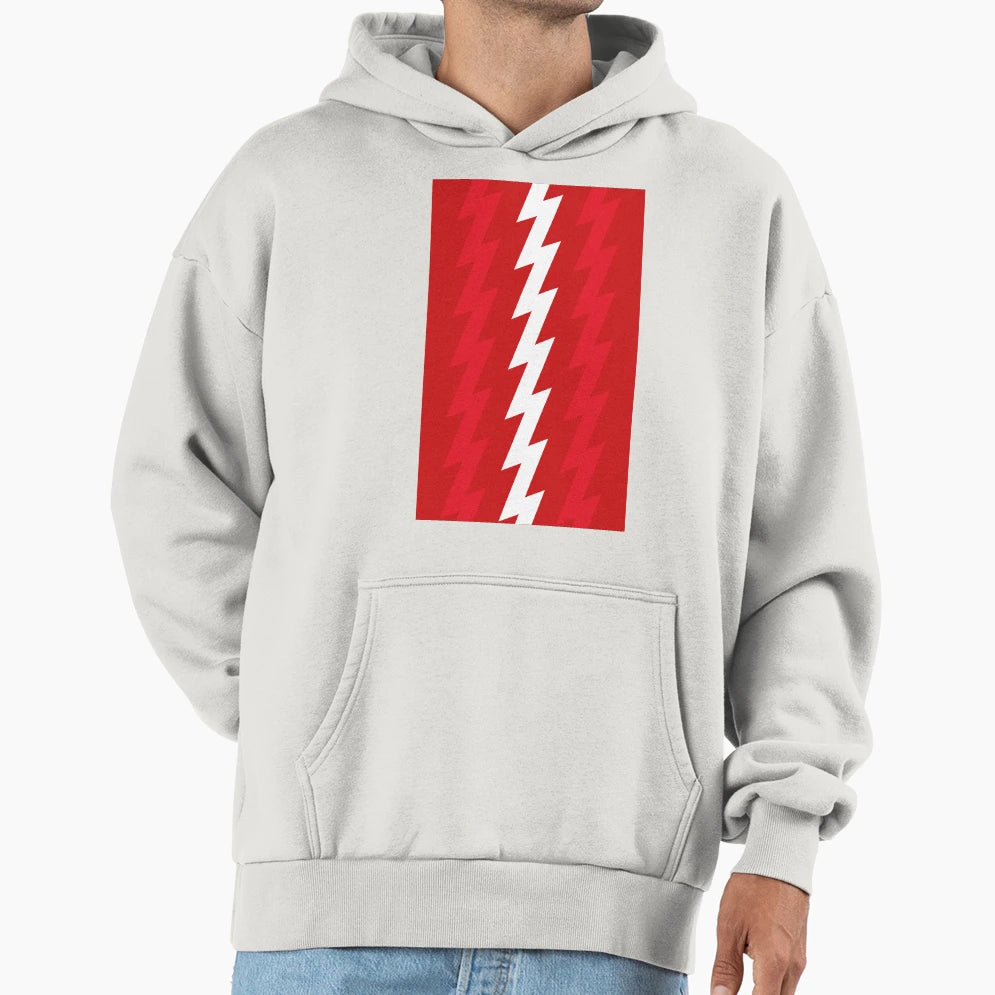 Arsenal Red White 1994 Home Lightning Hoodie - Unique Graphic Men Women - T-Shirt, Sweatshirt, Hoodie