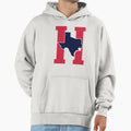Houston Texas H Town Red Blue Hoodie - Custom Art Print Unisex - T-Shirt, Sweatshirt, Hoodie