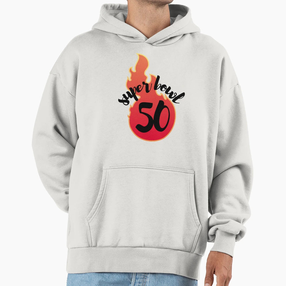 Super Bowl 50 Hoodie - Novelty Apparel for Adults - T-Shirt, Sweatshirt, Hoodie