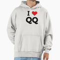 I Love Qq Hoodie - Graphic Print Men Women - T-Shirt, Sweatshirt, Hoodie