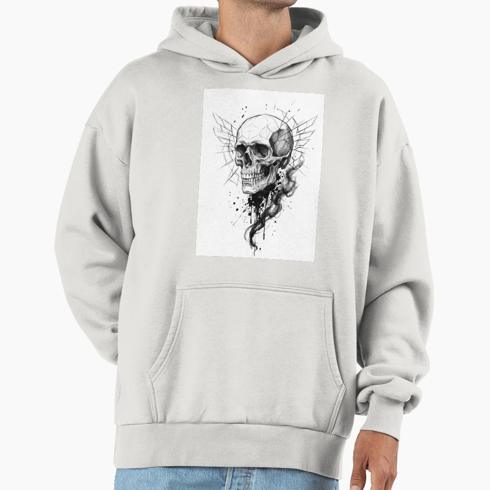 Skull Hoodie - Aesthetic Graphic Unisex - T-Shirt, Sweatshirt, Hoodie