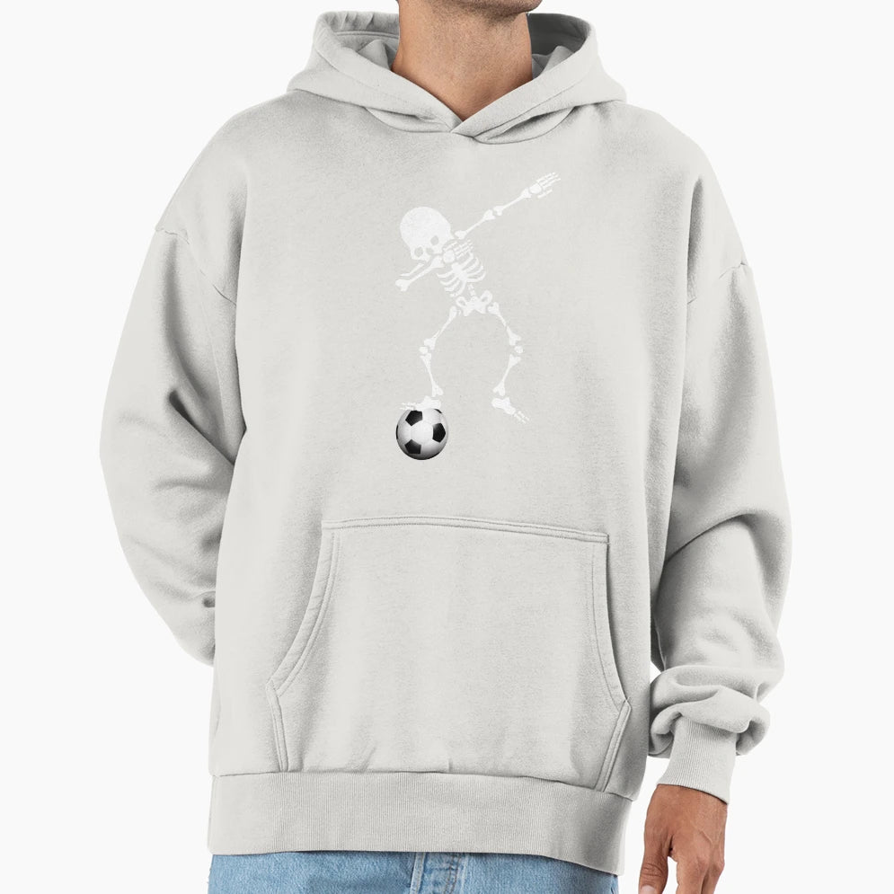 Skeleton Footballer Hoodie - Graphic Print Men Women - T-Shirt, Sweatshirt, Hoodie