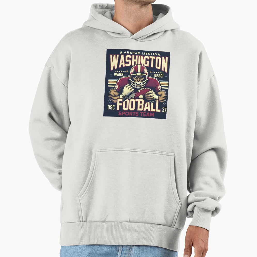 Washington Football Dc Sports Team Hoodie - Unique Graphic for Adults - T-Shirt, Sweatshirt, Hoodie
