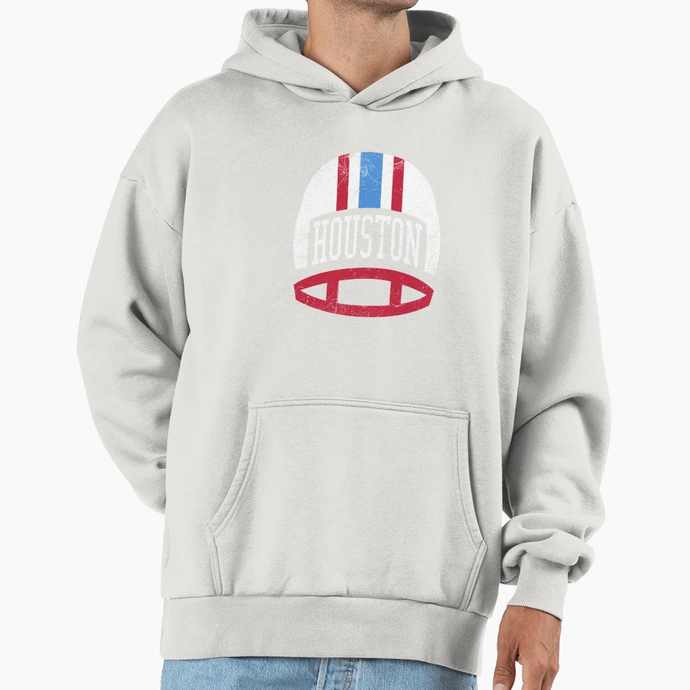 Houston Helmet Blue Hoodie - Aesthetic Graphic Men Women - T-Shirt, Sweatshirt, Hoodie