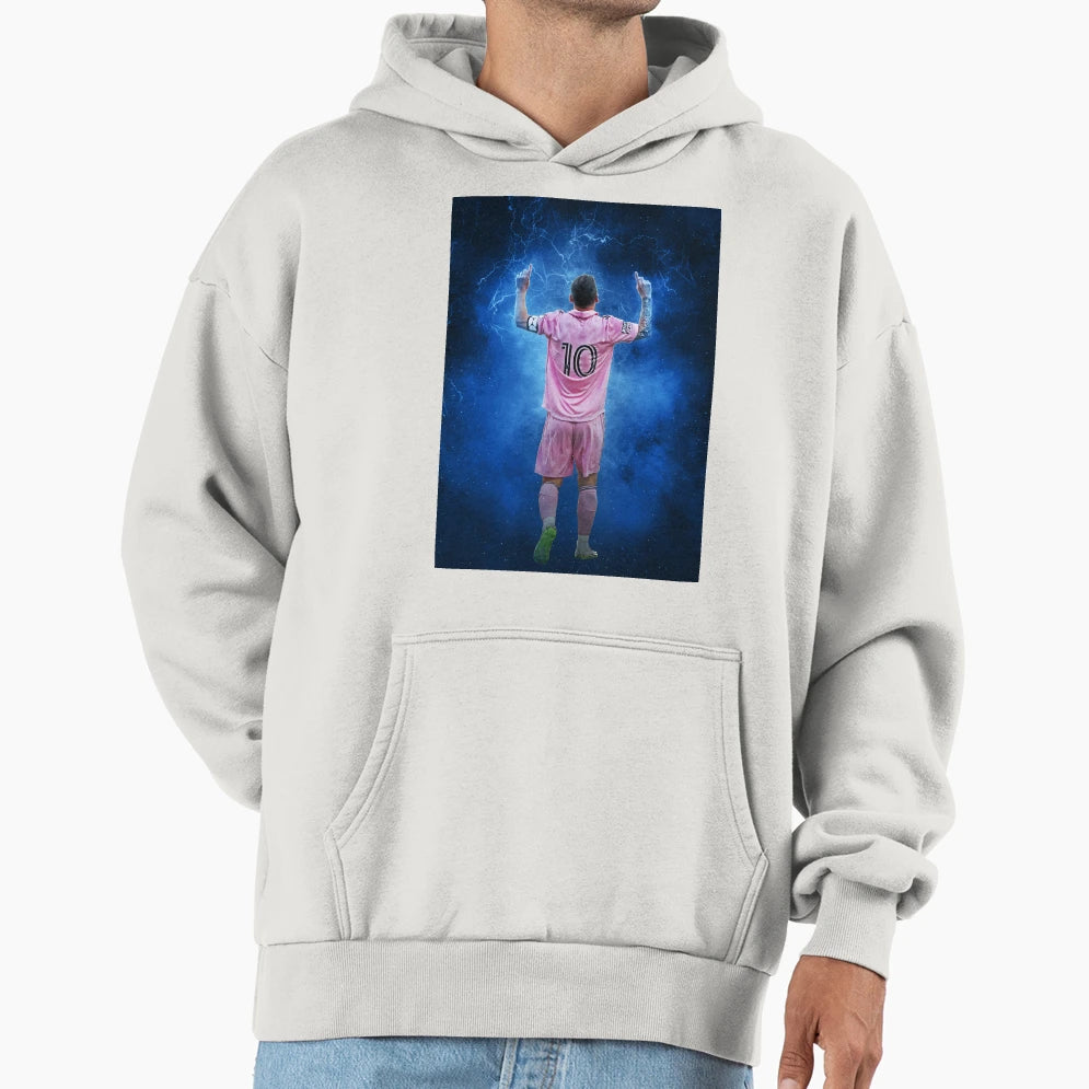 Lionel Messi New Goal Celebration Hoodie - Aesthetic Graphic Men Women - T-Shirt, Sweatshirt, Hoodie