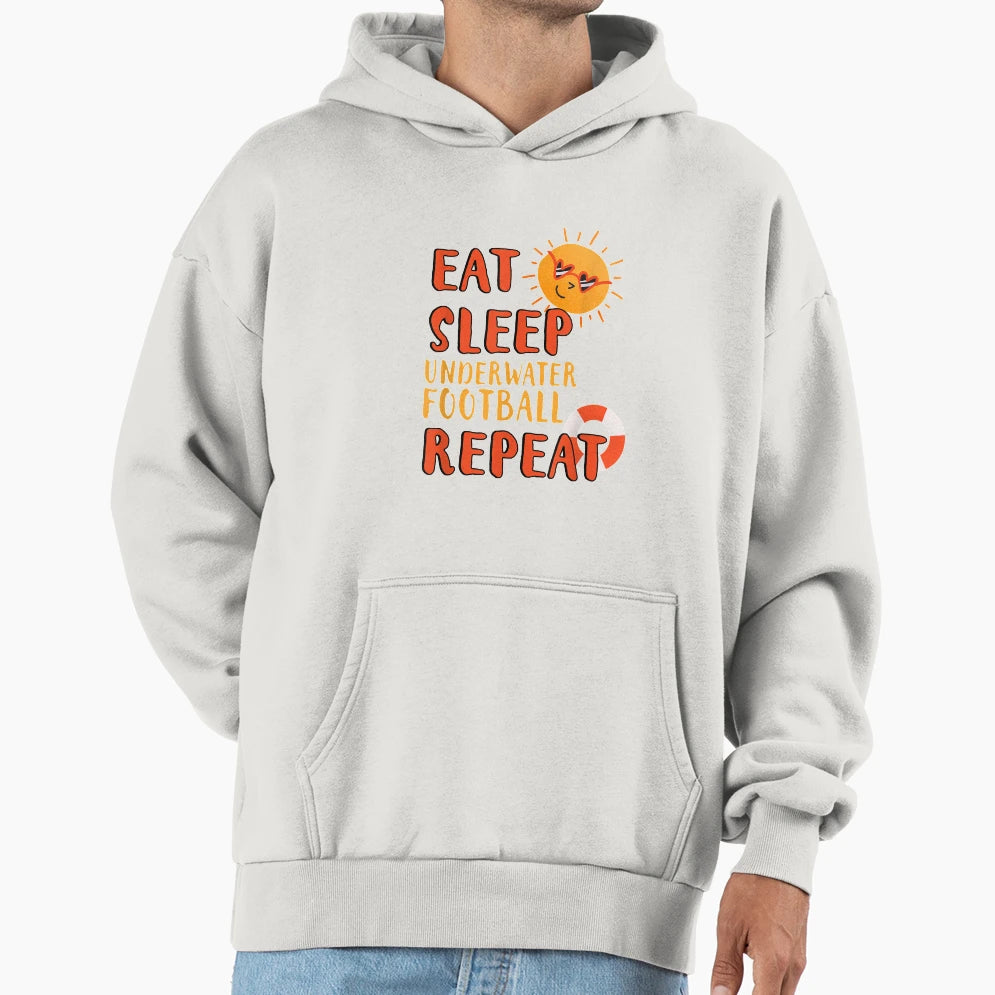 Eat Sleep Underwater Repeat Hoodie - Streetwear Style for Adults - T-Shirt, Sweatshirt, Hoodie