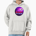 Red And Purple Im Fire Ball Soccer Foot Hoodie - Trendy Graphic for Adults - T-Shirt, Sweatshirt, Hoodie