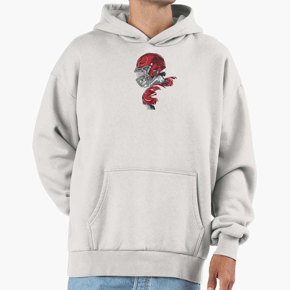 Football Player Hoodie - Trendy Graphic for Adults - T-Shirt, Sweatshirt, Hoodie