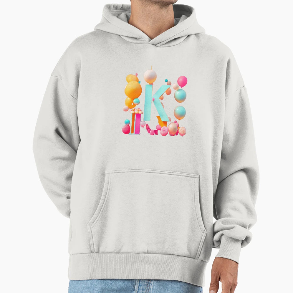 Art Letter K Hoodie - Unique Graphic Men Women - T-Shirt, Sweatshirt, Hoodie