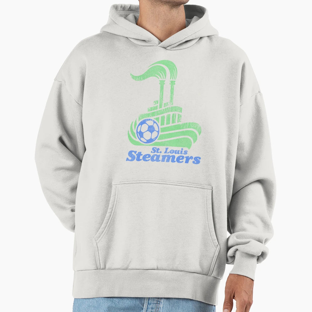 St Louis Steamers 80S Defunct Soccer Hoodie - Fun Novelty Design Unisex - T-Shirt, Sweatshirt, Hoodie