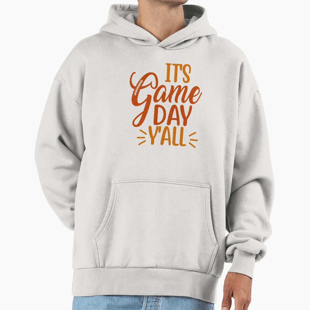 Its Gameday Yall Hoodie - Minimalist Print for Adults - T-Shirt, Sweatshirt, Hoodie