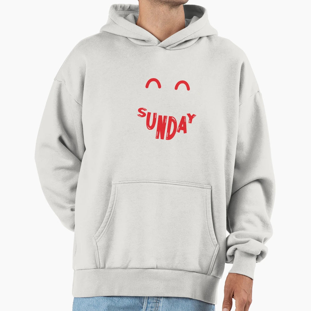 Happy Sunday Hoodie - Aesthetic Graphic for Adults - T-Shirt, Sweatshirt, Hoodie