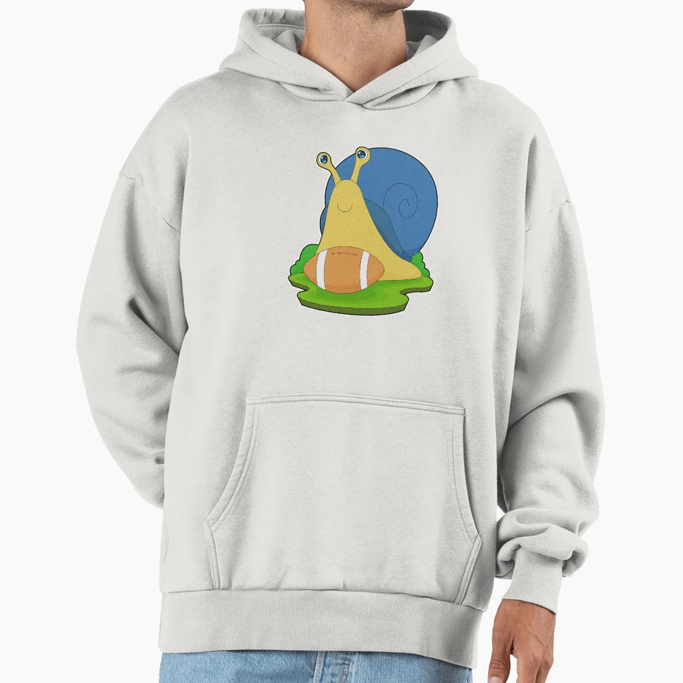 Snail American Football Sports Hoodie - Custom Art Print for Adults - T-Shirt, Sweatshirt, Hoodie