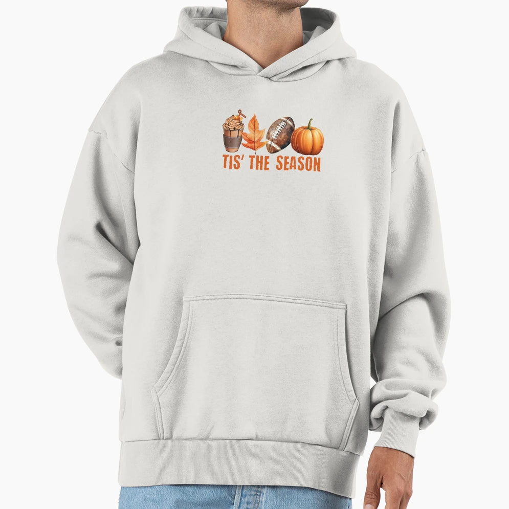 Thanksgiving Bliss Tis Season Pumpkin Art Hoodie - Graphic Print Men Women - T-Shirt, Sweatshirt, Hoodie