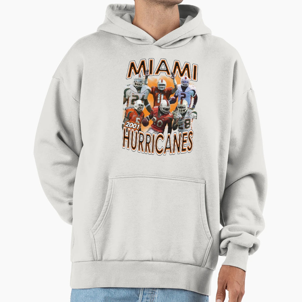 2001 Miami Championship Team Orange Hoodie - Trendy Graphic for Adults - T-Shirt, Sweatshirt, Hoodie