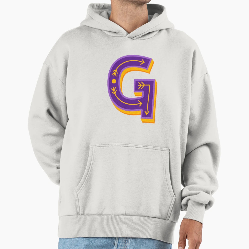 Letter G Hoodie - Aesthetic Graphic Men Women - T-Shirt, Sweatshirt, Hoodie
