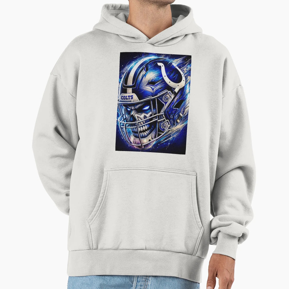 Colts Mural Type Art Hoodie - Trendy Graphic Men Women - T-Shirt, Sweatshirt, Hoodie