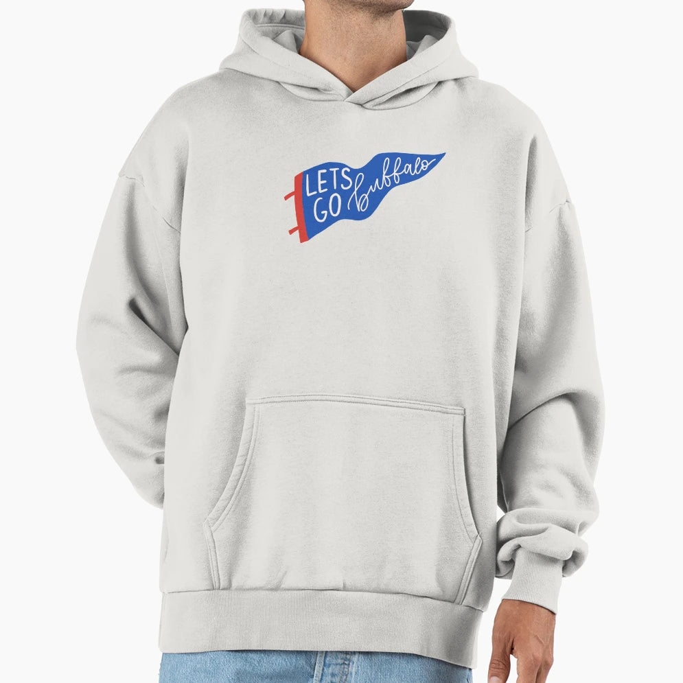 Lets Go Buffalo Hoodie - Minimalist Print Men Women - T-Shirt, Sweatshirt, Hoodie