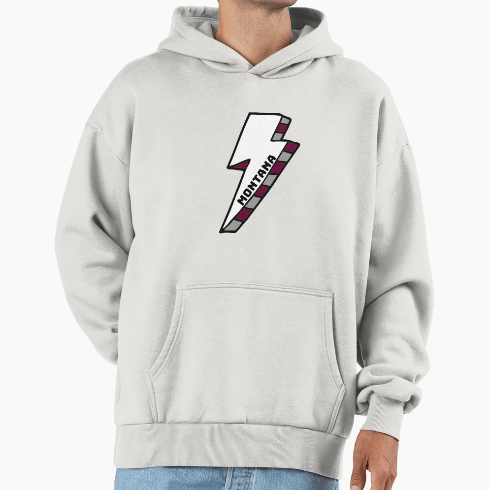 University Montana Lightning Bolt Hoodie - Unique Graphic Men Women - T-Shirt, Sweatshirt, Hoodie