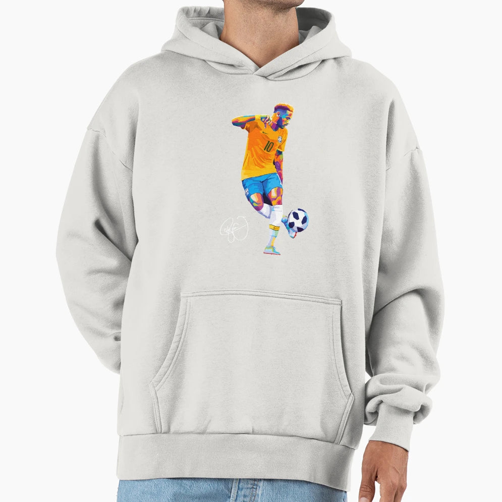 Neymar Jr Footballer Wpap Art Hoodie - Trendy Graphic Unisex - T-Shirt, Sweatshirt, Hoodie