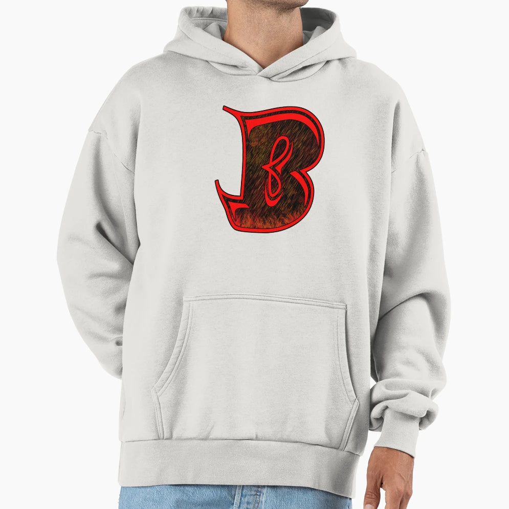 B Red Hoodie - Novelty Apparel Men Women - T-Shirt, Sweatshirt, Hoodie