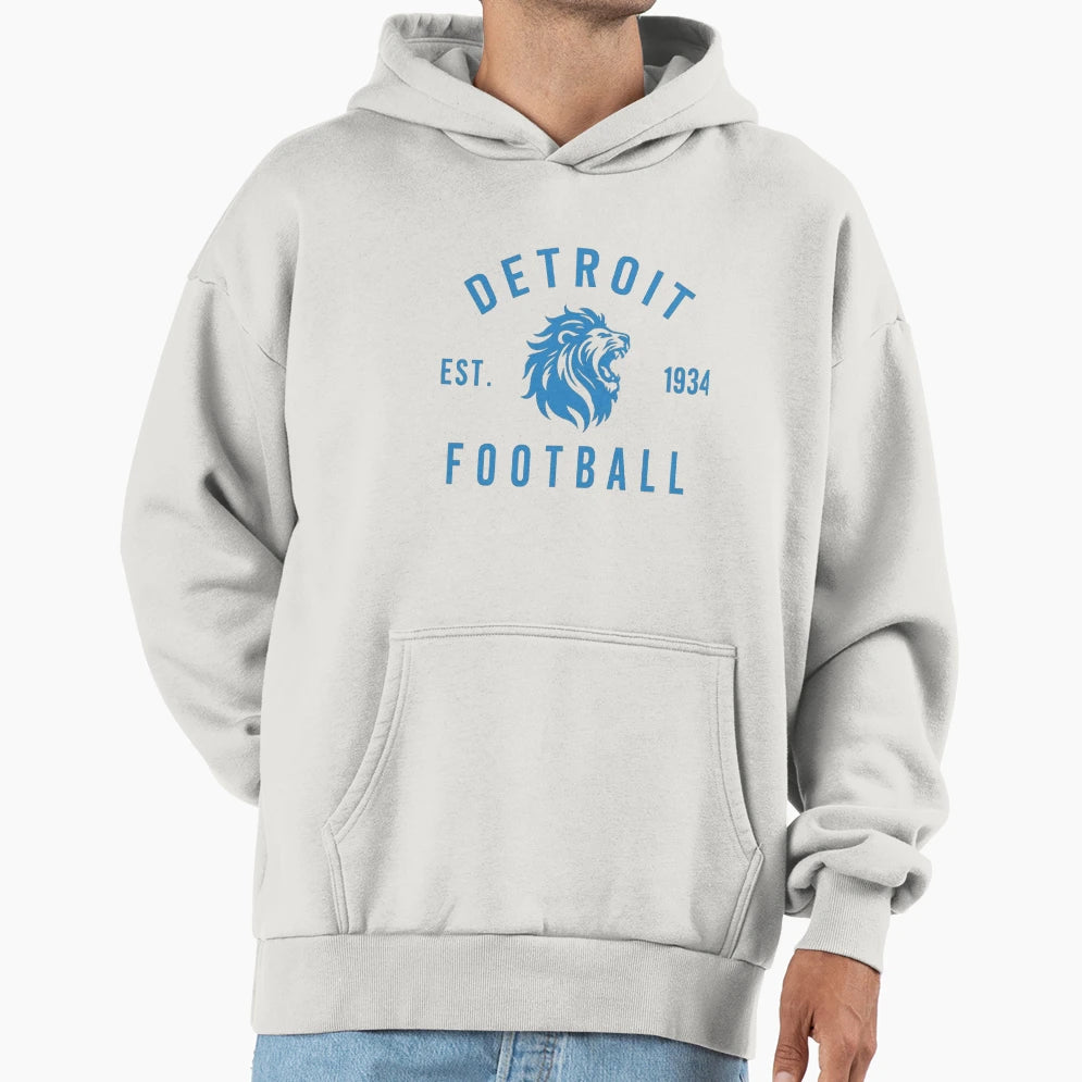 Football Detroit Lions Hoodie - Unique Graphic Unisex - T-Shirt, Sweatshirt, Hoodie