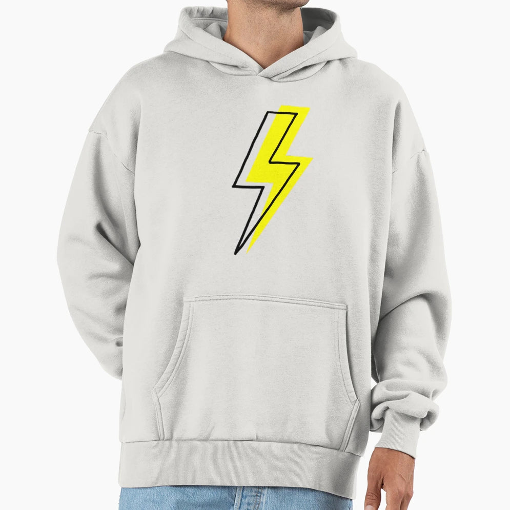 Bolt Out Yellow Hoodie - Minimalist Print for Adults - T-Shirt, Sweatshirt, Hoodie